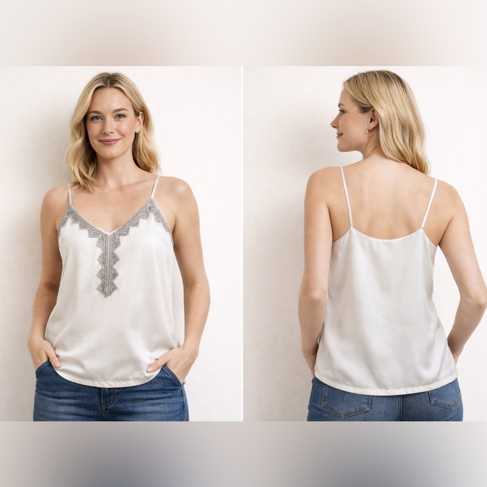 Kingsley Heath Embellished Cami Tank – Size Small